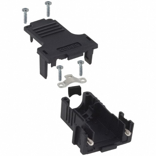 165X13379X Conec  Capots de connecteurs D-Sub en forme de D